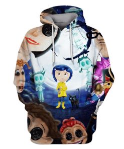 Coraline Hoodies - T-Shirts - Zip Hoodies Apparel MV110202 3D Custom Fleece Hoodies Hoodie S 