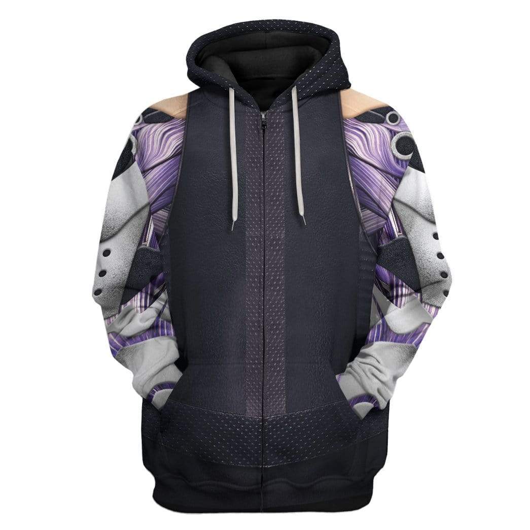 Gearhumans Cosplay Alita Custom T-Shirts Hoodies Apparel 4 Cosplay Alita Custom T-Shirts Hoodies Apparel CO-AT1001201 3D Custom Fleece Hoodies Zip Hoodie S