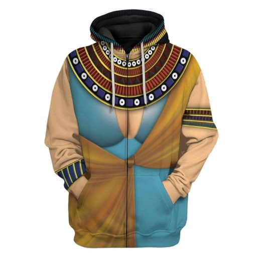 Cosplay Cleopatra Custom T-Shirts Hoodies Apparel CO-AT0301201 3D Custom Fleece Hoodies Zip Hoodie S