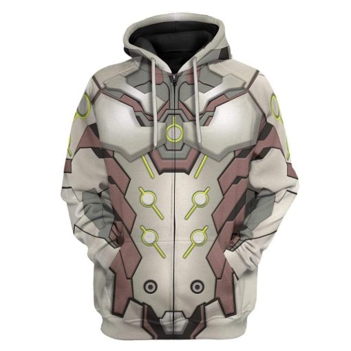 Cosplay Genji Custom T-Shirts Hoodies Apparel CO-DT0912192 3D Custom Fleece Hoodies Zip Hoodie S