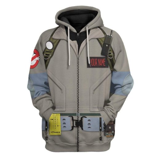 Cosplay Ghostbusters Custom Name T-Shirts Hoodies Apparel T10121 3D Custom Fleece Hoodies Zip Hoodie S