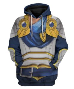 Cosplay LOL Warriors Garen Custom T-Shirts Hoodies Apparel CO-TA1001201 3D Custom Fleece Hoodies Hoodie S 