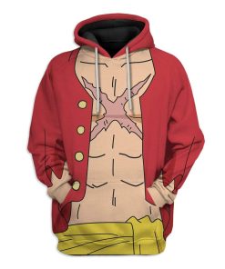 Cosplay Luffy One Piece Custom T-Shirts Hoodies Apparel CO-AT2612191 3D Custom Fleece Hoodies Hoodie S 