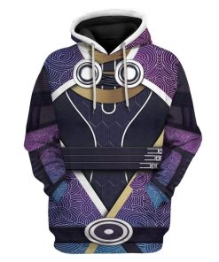 Cosplay Mass Effect Tali Vas Normandy Custom T-Shirts Hoodies Apparel CO-AT0702201 3D Custom Fleece Hoodies Hoodie S 