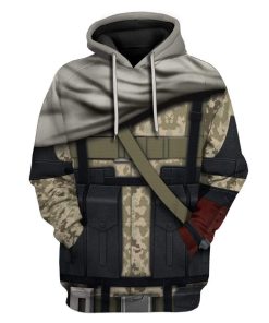 Cosplay Metal Gear Big Boss Venom Snake Custom T-Shirts Hoodies Apparel CO-DT2712191 3D Custom Fleece Hoodies Hoodie S 