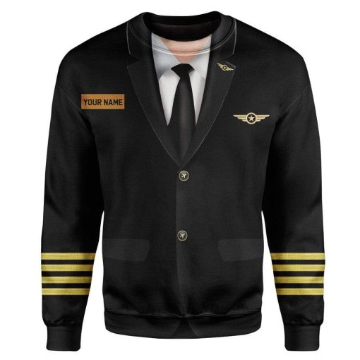 Cosplay Pilot Custom Name T-Shirts Hoodies Apparel CO-AT0601205 3D Custom Fleece Hoodies Long Sleeve S