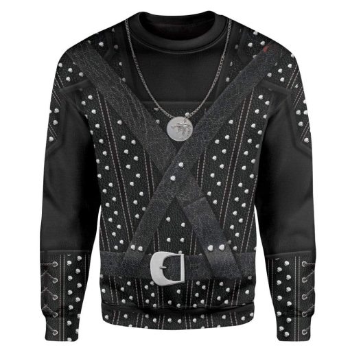 Cosplay The Witcher Custom T-Shirts Hoodies Apparel M23121 3D Custom Fleece Hoodies Long Sleeve S