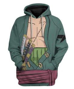 Cosplay Zoro One Piece Custom T-Shirts Hoodies Apparel CO-AT2612192 3D Custom Fleece Hoodies Hoodie S 