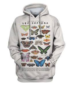 Creatures Of The Order Lepidoptera Custom T-shirt - Hoodies Apparel HD-GH110518 3D Custom Fleece Hoodies Hoodie S 