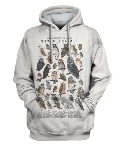 Creatures Of The Order Strigiformes Custom T-shirt - Hoodies Apparel HD-GH110517 3D Custom Fleece Hoodies Hoodie S