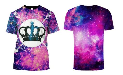 Crown Galaxy Hoodies T-Shirt Apparel GL101104 3D Custom Fleece Hoodies