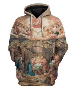 Custom Apparel Birth Of Jesus Christ HD-DT30101907 3D Custom Fleece Hoodies Hoodie S 