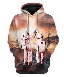 Custom Astronaut In Mars Apparel HD-GH2081927 3D Custom Fleece Hoodies Hoodie S 