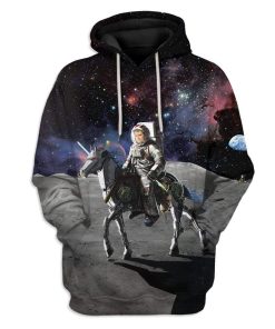 Custom Astronaut Napoleon Bonaparte in Space T-Shirts Hoodies Apparel HI-DT1212193 3D Custom Fleece Hoodies Hoodie S 