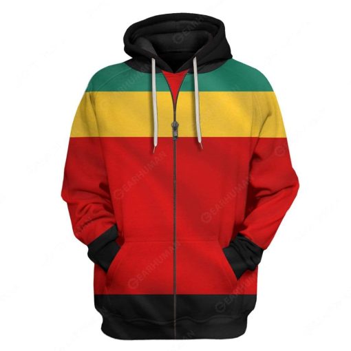 Custom Bob Marley Apparel HD-DT1191915 3D Custom Fleece Hoodies Hoodie S