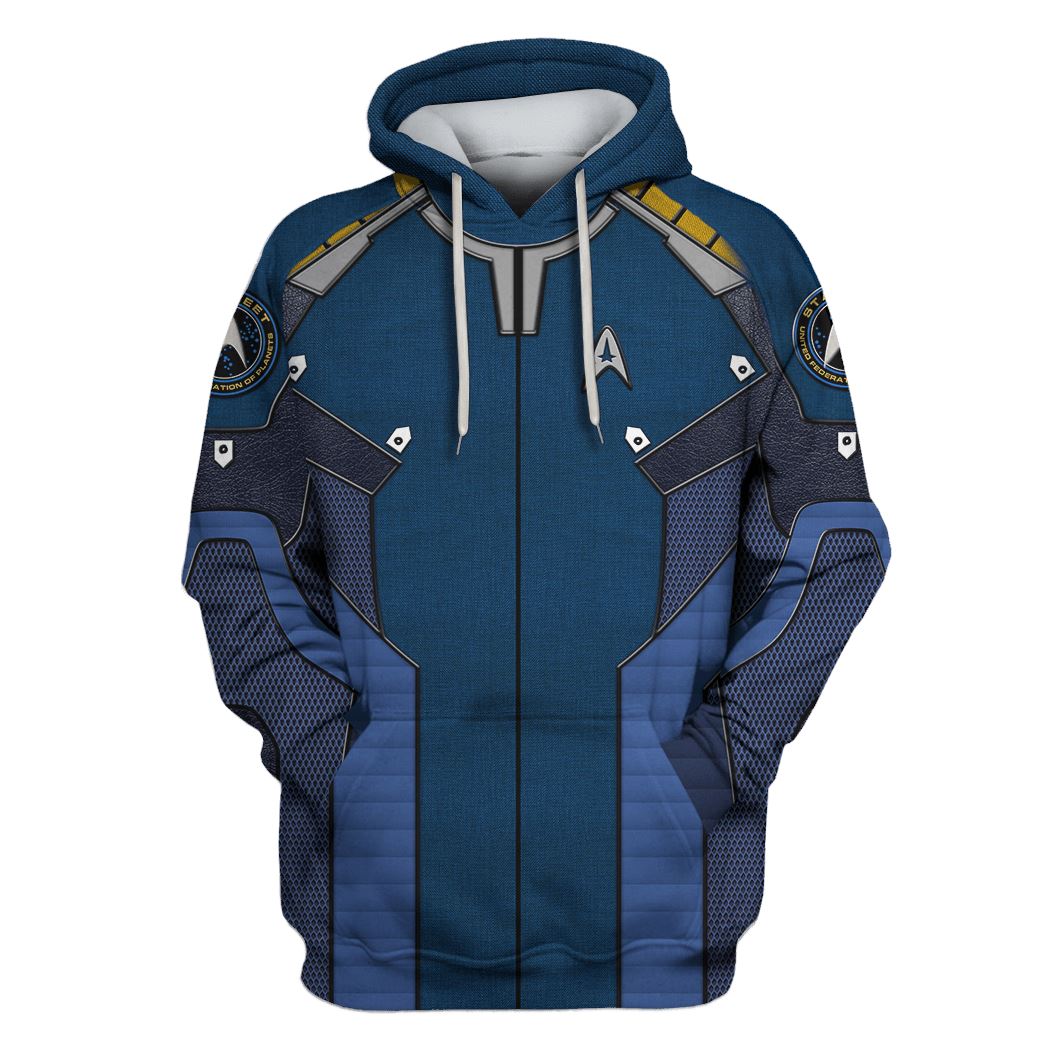 Gearhumans Custom Captain Kirk ST Beyond Apparel 1 Custom Captain Kirk ST Beyond Apparel HD-GH110519 3D Custom Fleece Hoodies Hoodie S