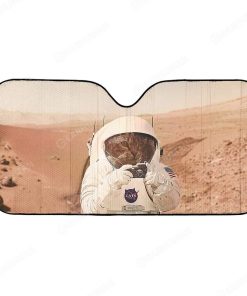 Custom Car Auto Sunshade Astronaut Cat on Mars HD-AT0491904-SS Auto Sunshade 57''x27.5'' 