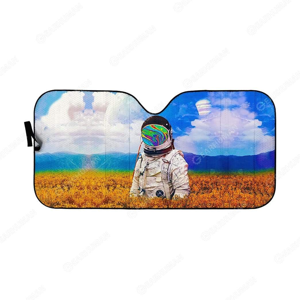 Gearhumans Custom Car Auto Sunshade Astronaut 1 Custom Car Auto Sunshade Astronaut HD-AT0491916-SS Auto Sunshade 57''x27.5''