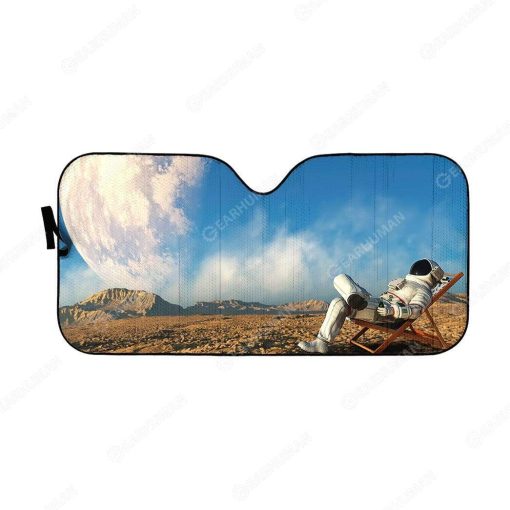 Gearhumans Custom Car Auto Sunshade Astronaut 7 Custom Car Auto Sunshade Astronaut HD-AT0591911-SS Auto Sunshade 57''x27.5''