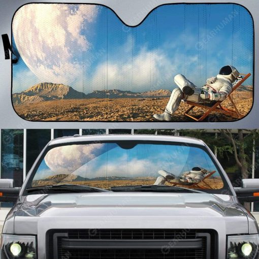 Gearhumans Custom Car Auto Sunshade Astronaut 9 Custom Car Auto Sunshade Astronaut HD-AT0591911-SS Auto Sunshade