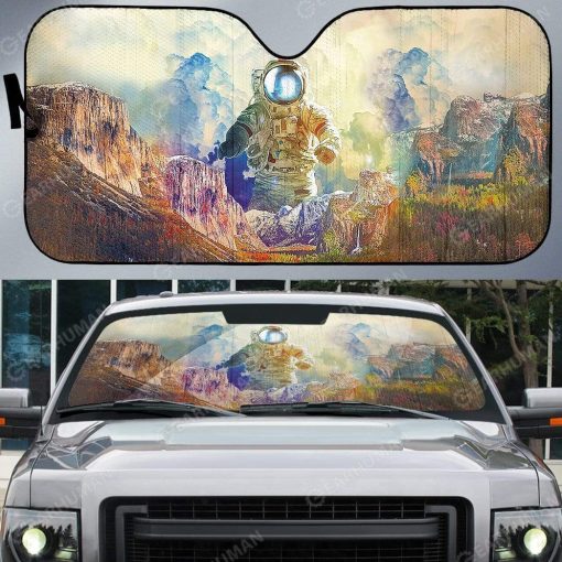 Gearhumans Custom Car Auto Sunshade Astronaut 10 Custom Car Auto Sunshade Astronaut HD-AT0791902-SS Auto Sunshade