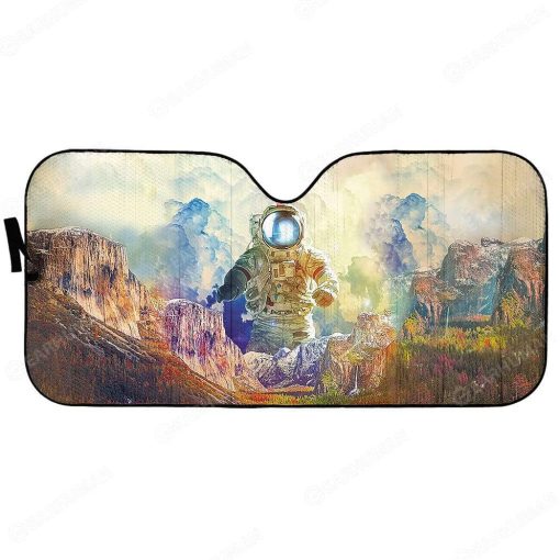 Gearhumans Custom Car Auto Sunshade Astronaut 7 Custom Car Auto Sunshade Astronaut HD-AT0791902-SS Auto Sunshade 57''x27.5''