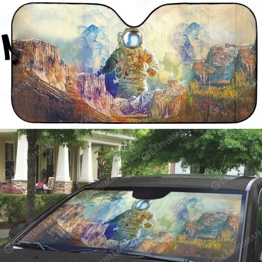 Gearhumans Custom Car Auto Sunshade Astronaut 12 Custom Car Auto Sunshade Astronaut HD-AT0791902-SS Auto Sunshade