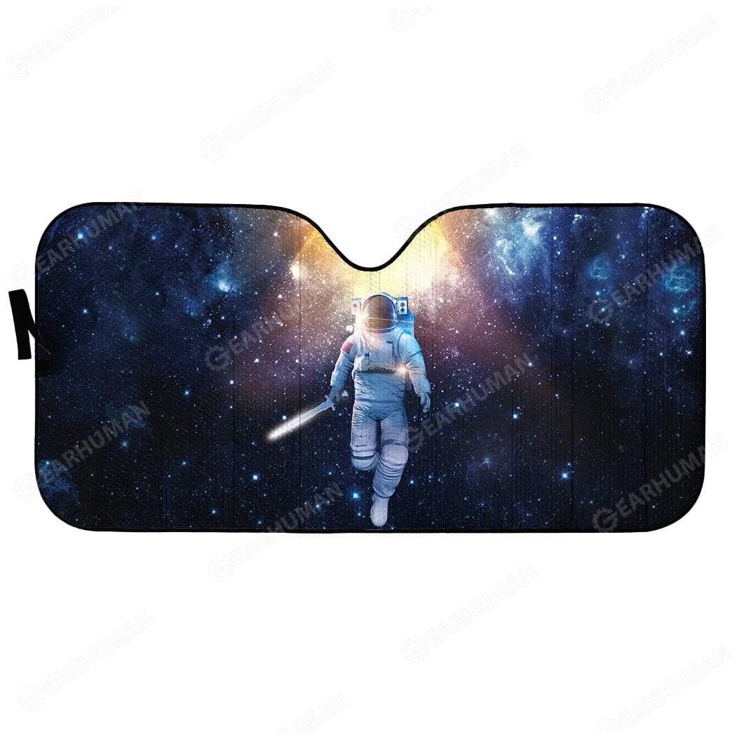 Gearhumans Custom Car Auto Sunshade Astronaut 2 Custom Car Auto Sunshade Astronaut HD-DT1091906-SS Auto Sunshade 57''x27.5''