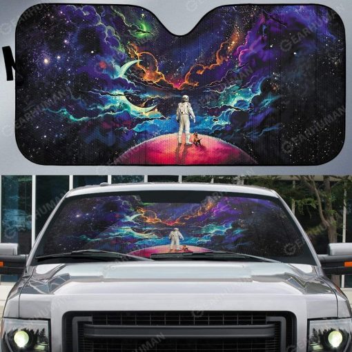Gearhumans Custom Car Auto Sunshade Astronaut 9 Custom Car Auto Sunshade Astronaut HD-DT1191909-SS Auto Sunshade