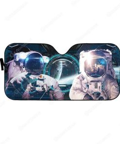 Custom Car Auto Sunshade Astronauts In The Spaceship HD-DT2181920-SS Auto Sunshade 57''x27.5'' 