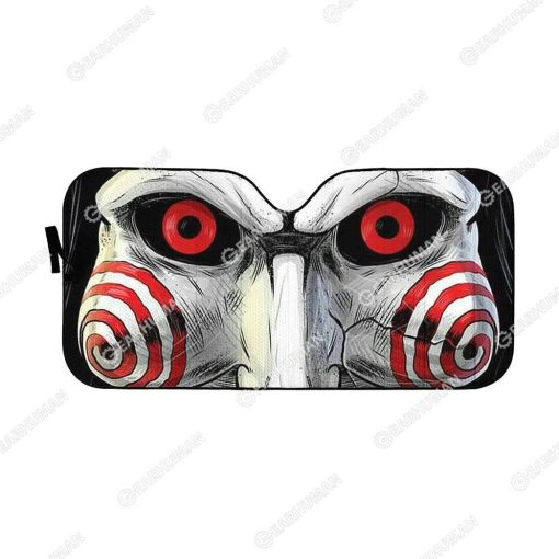 Custom Car Auto Sunshade Billy the Puppet HD-GH1581913-SS Auto Sunshade 57''x27.5''