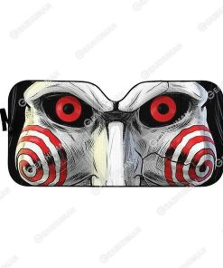 Custom Car Auto Sunshade Billy the Puppet HD-GH1581913-SS Auto Sunshade 57''x27.5'' 