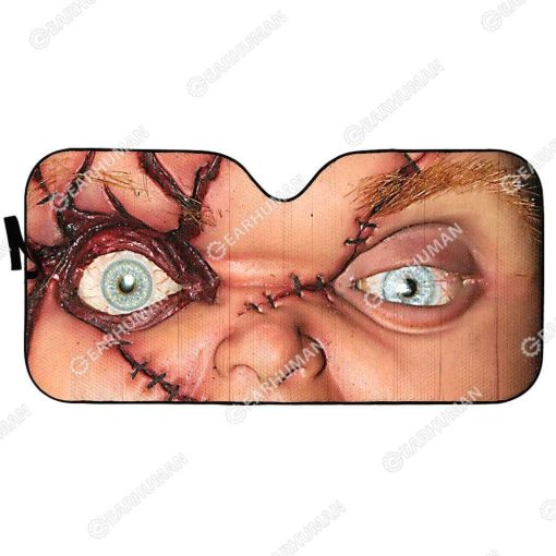 Custom Car Auto Sunshade Chucky HD-GH1581916-SS Auto Sunshade 57''x27.5''