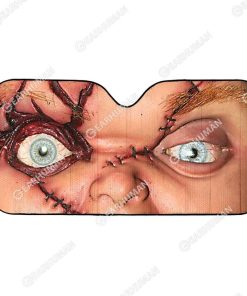 Custom Car Auto Sunshade Chucky HD-GH1581916-SS Auto Sunshade 57''x27.5'' 