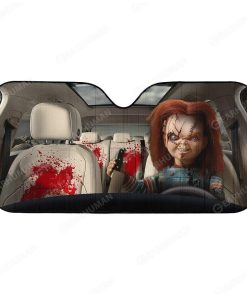 Custom Car Auto Sunshade Chucky HD-GH2081913-SS Auto Sunshade 57''x27.5'' 