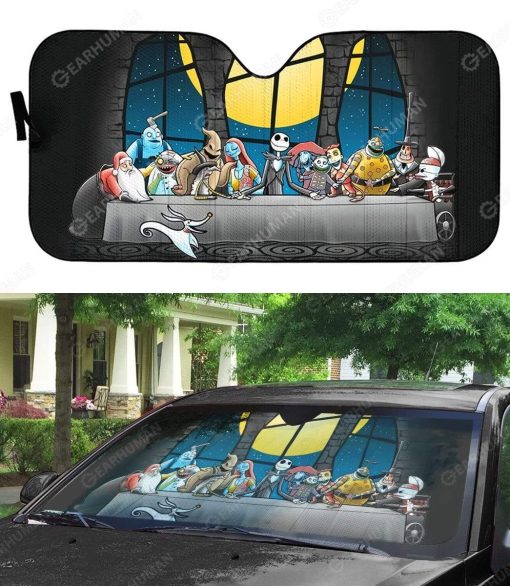 Custom Car Auto Sunshade Dinner Before Christmas HD-TT2681901-SS Auto Sunshade