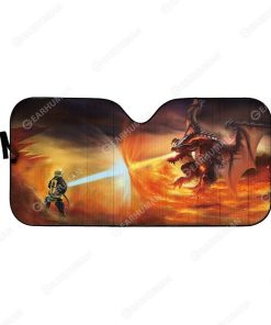 Custom Car Auto Sunshade Firefighter HD-TA1491902-SS Auto Sunshade 57''x27.5'' 