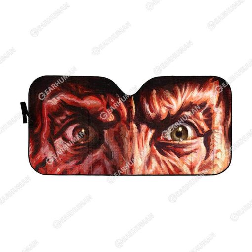 Custom Car Auto Sunshade Freddy Krueger HD-GH1581914-SS Auto Sunshade 57''x27.5''