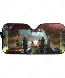 Custom Car Auto Sunshade Guardians of the Galaxy HD-GH1981907-SS Auto Sunshade 57''x27.5'' 