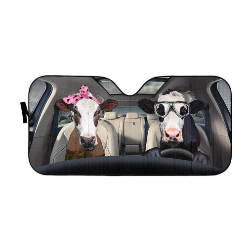 Custom Car Auto Sunshade Heifer HD-GH1481909-SS Auto Sunshade 57''x27.5''