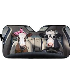 Custom Car Auto Sunshade Heifer HD-GH1481909-SS Auto Sunshade 57''x27.5'' 