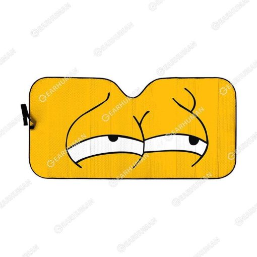 Custom Car Auto Sunshade Homer Simpson HD-GH1581934-SS Auto Sunshade 57''x27.5''