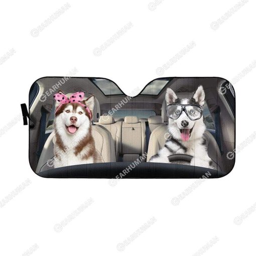 Custom Car Auto Sunshade Husky HD-GH1481902-SS Auto Sunshade 57''x27.5''