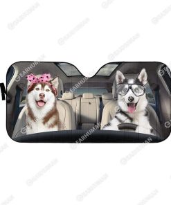 Custom Car Auto Sunshade Husky HD-GH1481902-SS Auto Sunshade 57''x27.5'' 