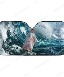 Custom Car Auto Sunshade Jesus HD-GH1681909-SS Auto Sunshade 57''x27.5'' 