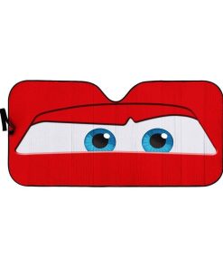 Custom Car Auto Sunshade Lightning McQueen HD-GH1381908-SS Auto Sunshade 57''x27.5'' 