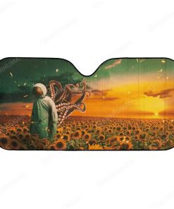 Custom Car Auto Sunshade Octopus Astronaut HD-AT0591910-SS Auto Sunshade 57''x27.5'' 