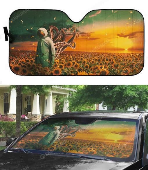 Custom Car Auto Sunshade Octopus Astronaut HD-AT0591910-SS Auto Sunshade