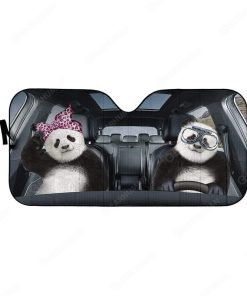Custom Car Auto Sunshade Panda HD-AT07101902-SS Auto Sunshade 57''x27.5'' 