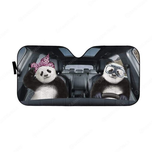 Custom Car Auto Sunshade Panda HD-AT07101902-SS Auto Sunshade 57''x27.5''